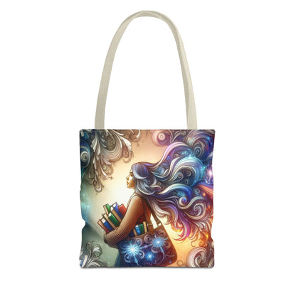 Dreamy Literary Tote Bag - Book Lover's Gift with Inspirational Design
