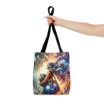 Dreamy Literary Tote Bag - Book Lover's Gift with Inspirational Design