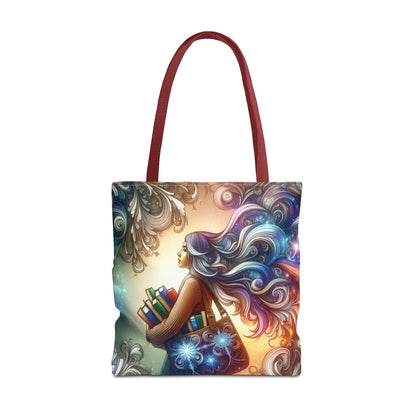 Dreamy Literary Tote Bag - Book Lover's Gift with Inspirational Design