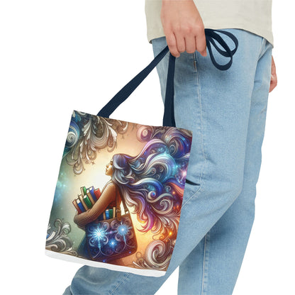 Dreamy Literary Tote Bag - Book Lover's Gift with Inspirational Design