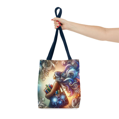 Dreamy Literary Tote Bag - Book Lover's Gift with Inspirational Design