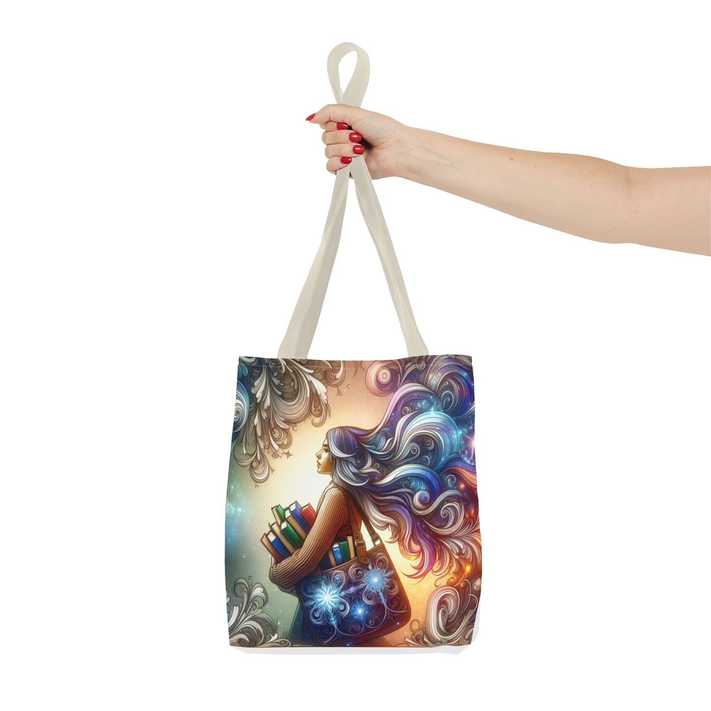 Dreamy Literary Tote Bag - Book Lover's Gift with Inspirational Design