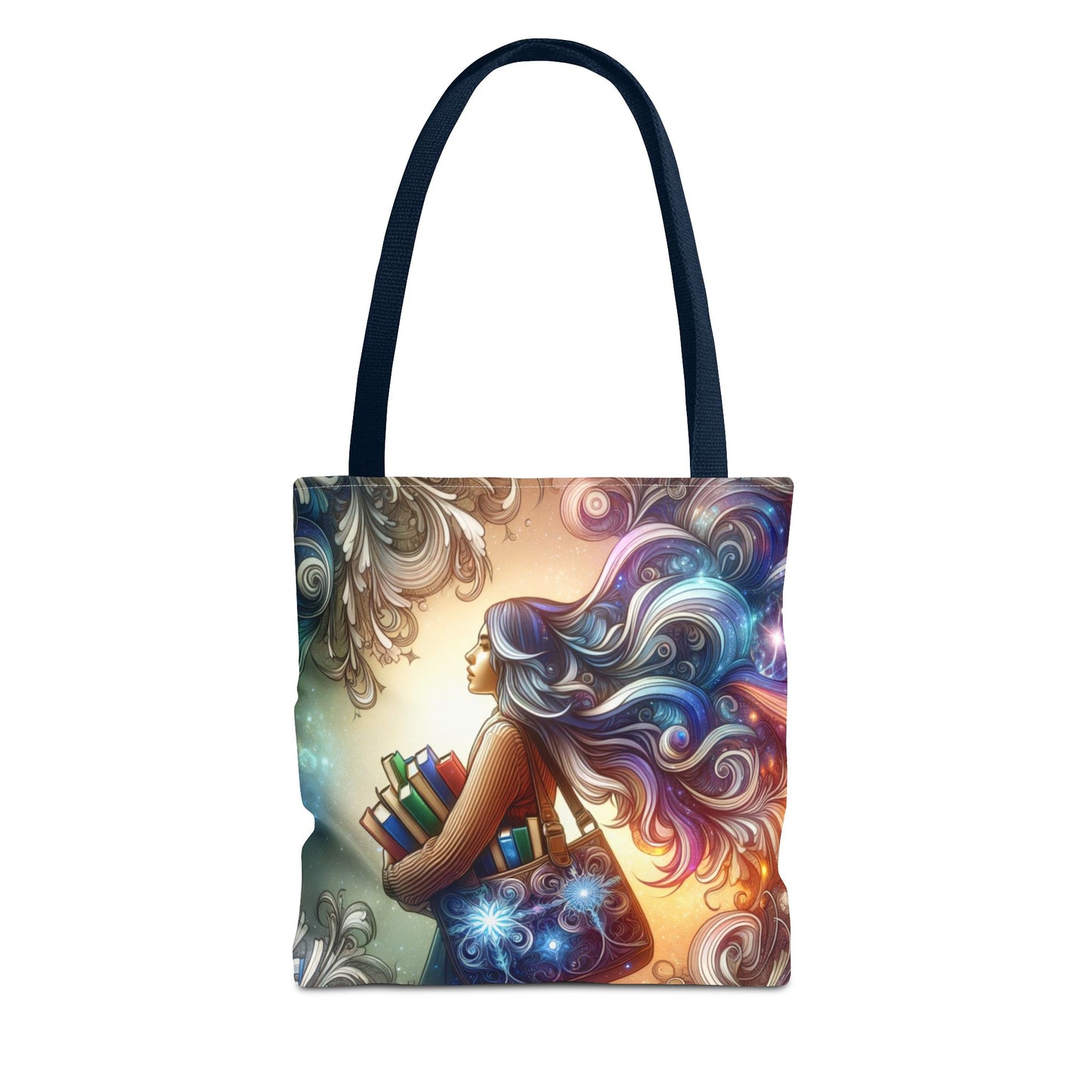 Dreamy Literary Tote Bag - Book Lover's Gift with Inspirational Design