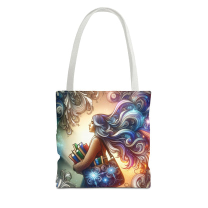 Dreamy Literary Tote Bag - Book Lover's Gift with Inspirational Design