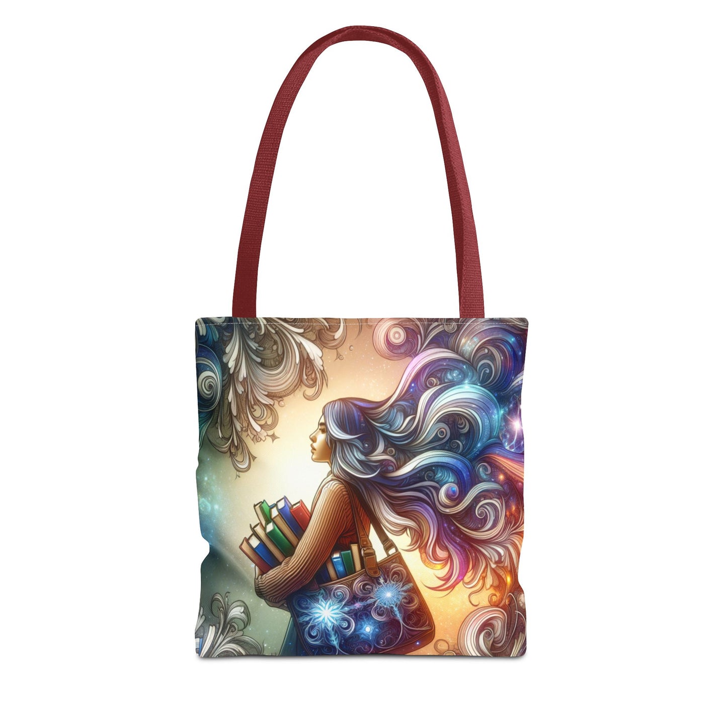 Dreamy Literary Tote Bag - Book Lover's Gift with Inspirational Design