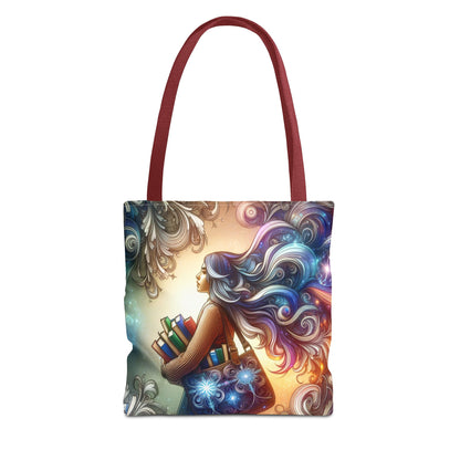 Dreamy Literary Tote Bag - Book Lover's Gift with Inspirational Design