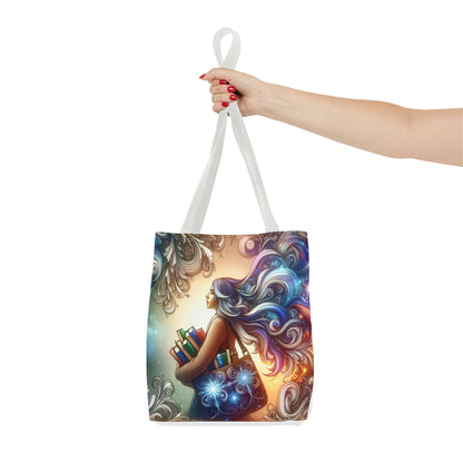 Dreamy Literary Tote Bag - Book Lover's Gift with Inspirational Design