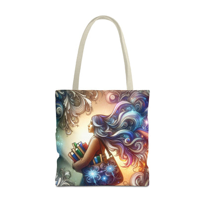 Dreamy Literary Tote Bag - Book Lover's Gift with Inspirational Design