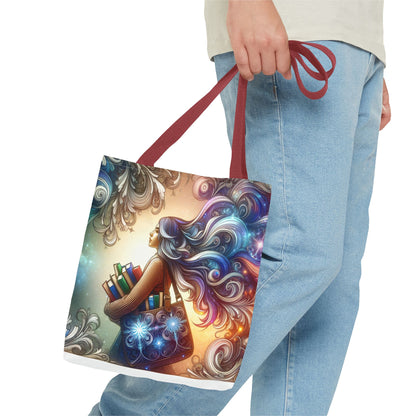 Dreamy Literary Tote Bag - Book Lover's Gift with Inspirational Design