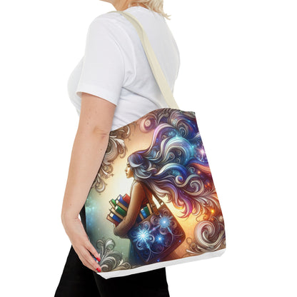 Dreamy Literary Tote Bag - Book Lover's Gift with Inspirational Design