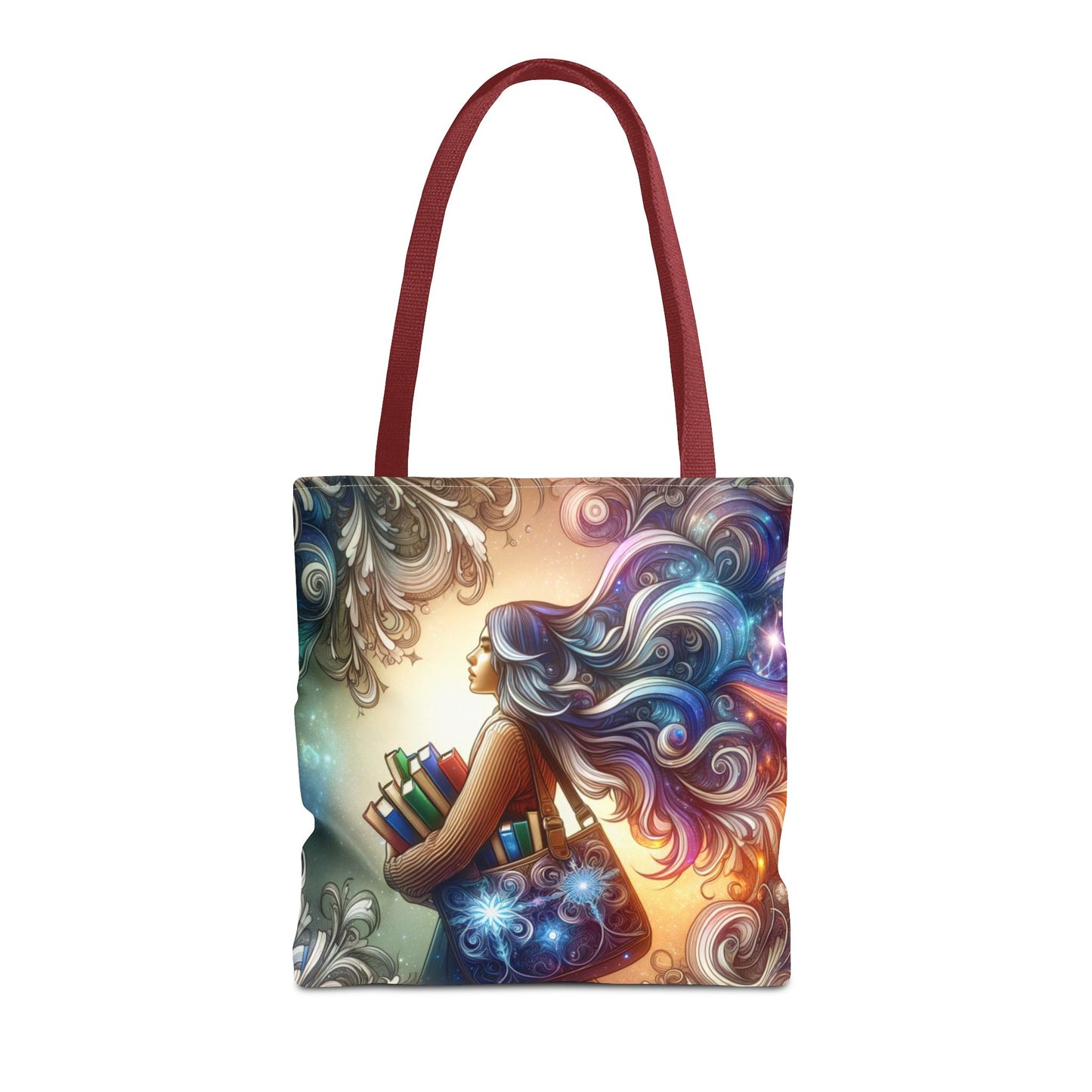 Dreamy Literary Tote Bag - Book Lover's Gift with Inspirational Design